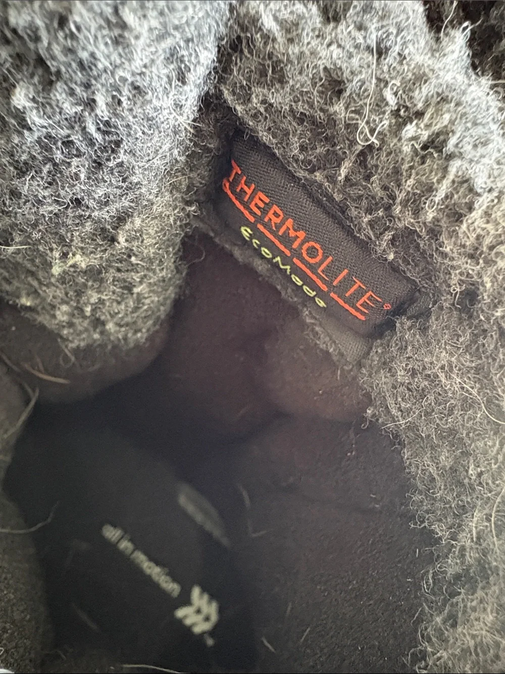 Kids Insulated Gray & Black Winter Snow Boots